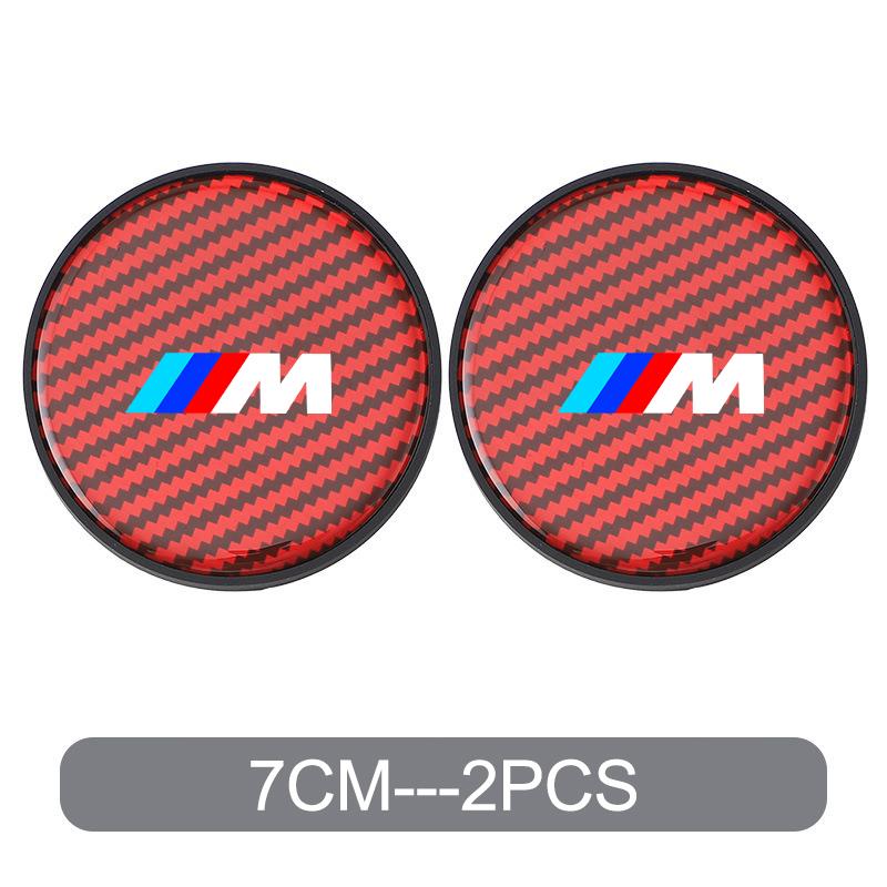 DKHN5 Car Water Coaster Cup Carbon Fiber PVC Coaster Mat  Non-slip Accessory For BMW E93 F10 F20 F30 F40 F15 F25 F26 F31 F49 F86 M3 M5