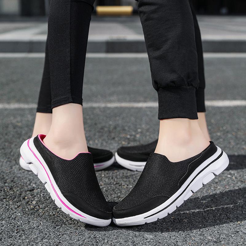 Men Loafers Mule Half Sneakers Outdoor Casual Walking Backless Shoes