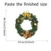 1Pcs Christmas Merry Christmas Sticker Wreath Decoration Glass Window Wall Sticker Decorative Sticker Snowflake Round