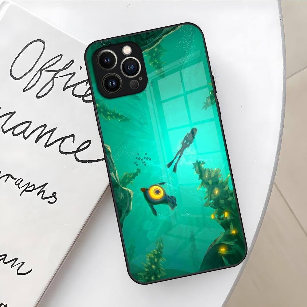 Custodia per Telefono Subnautica per Iphone 17 16 Air 15 14 12 11 13 Pro Max Mini X Xr Xs Se Puls Cover in Vetro