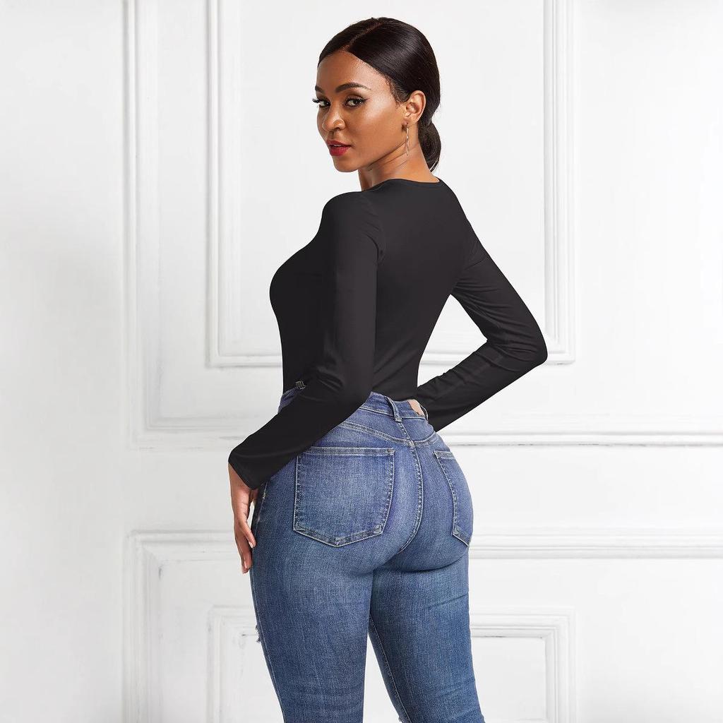 13-Color European Sexy Long Sleeve Jumpsuit Dress - Autumn Collection