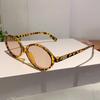 Vogue Leopard Sun Shades Fashion Oval Designer Women Sun Glasses Lady Decoration Sunglasses for Travelling Driving