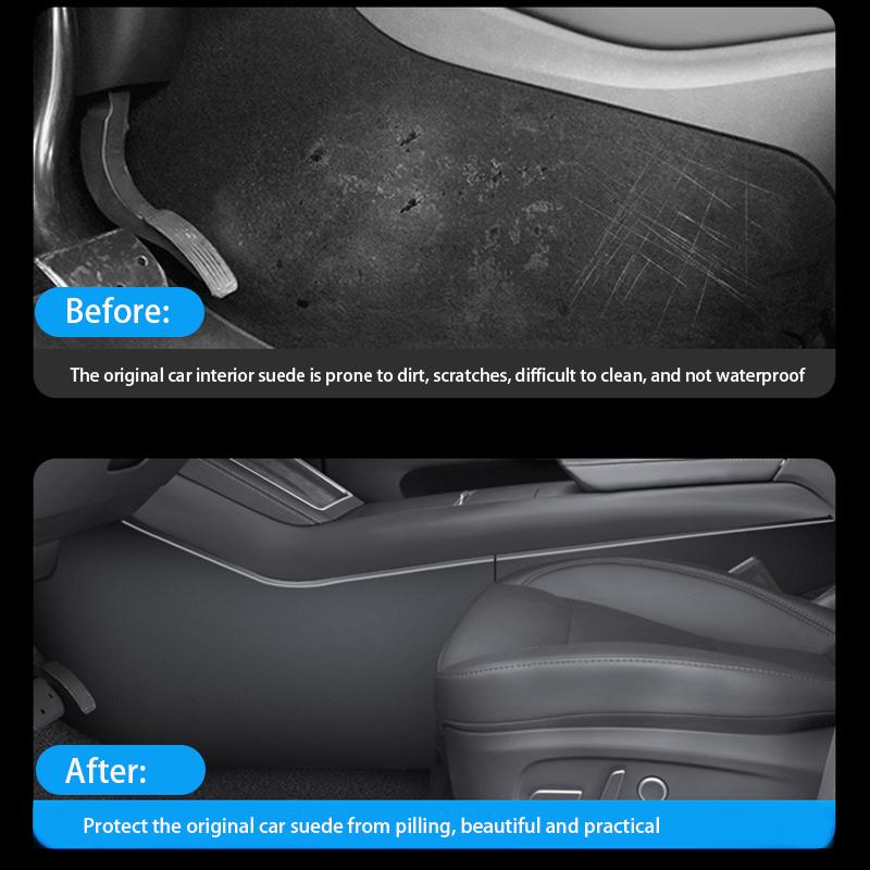 For Tesla Model Y Juniper 2026 Car Central Control Side Anti Kick Pad ABS Side Defense Kick Pad Car Interior Accessories