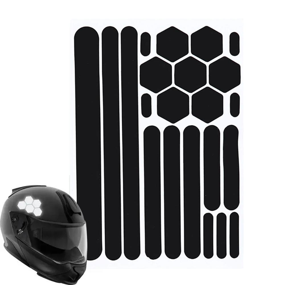 Reflective Stickers For Helmets Invisible Helmets Stickers Self-adhesive Reflective Tape For Helmets Bike Motorcycle Scoote Y6v1