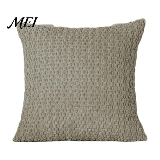 Three-dimensional Bubble Texture Pillow Solid Color Cover, Soft Breathable Throw Case, Modern Minimalist Home Non-static Cushion Cover Decor, 45x45cm
