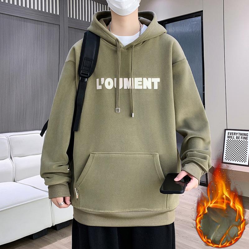 

Толстовка для ученика средней школы для мальчика 13 лет, толстый пуловер, двусторонняя оксфордская куртка с капюшоном, подростковый топ для больших детей 5XL