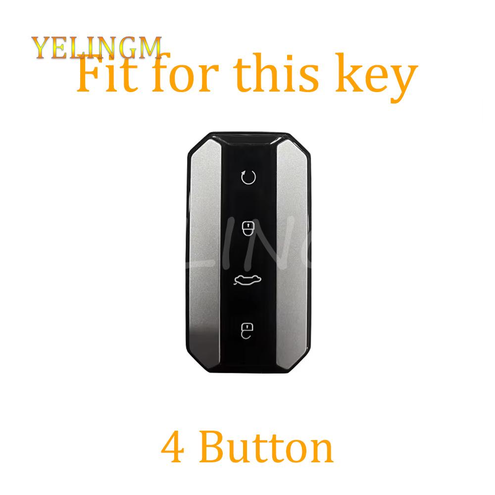 4Button Tpu Car Key Case Cover For Chery Jaecoo J5 J7 Protection Key Shell Bag Keychain Housing Holder Car Accessories