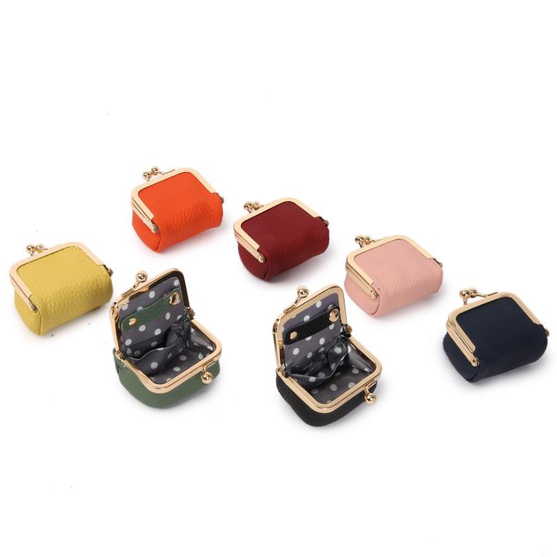 Mini Compact Gold Bag Earrings Ring Necklace Jewelry Box Coin Change Bag Premium Portable Storage Bag