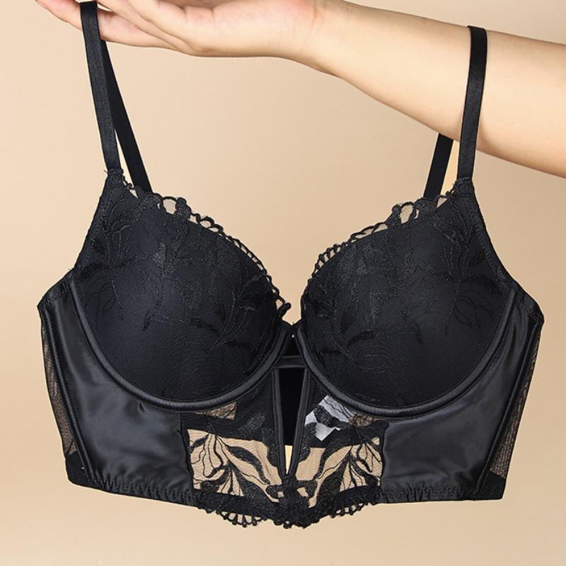 French Herringbone Vest Bra Set Bra for Large Breasts Breast Reduction Bra Sexy and Comfortable Panties