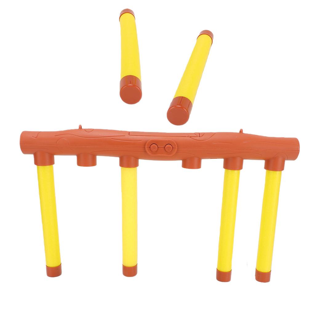 Catching Sticks Game with Remote Control Adjustable Speed Hand Speed Training Toy for Parent Child Interaction Yellow