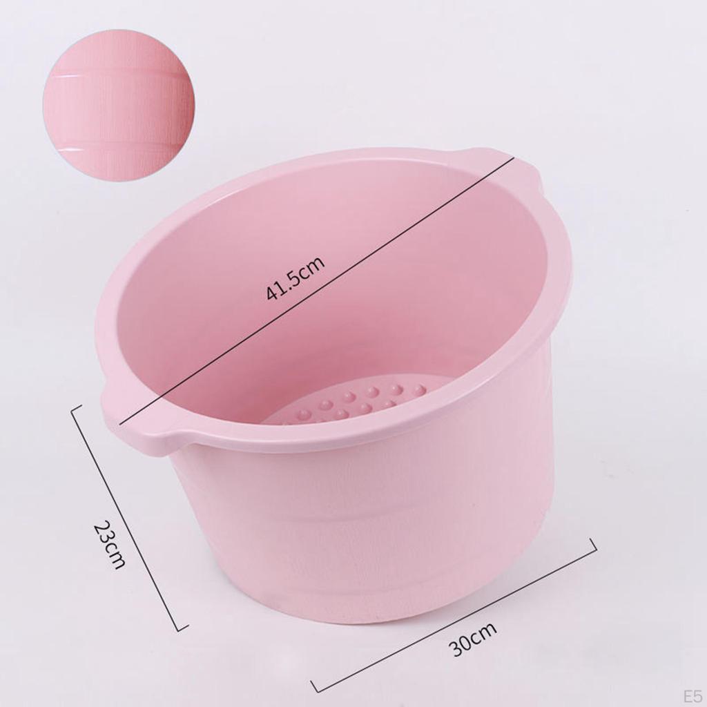 Foot Bath Basin Soaking Tub Lightweight 11.81x9.06inch Versatile Massage Bucket for