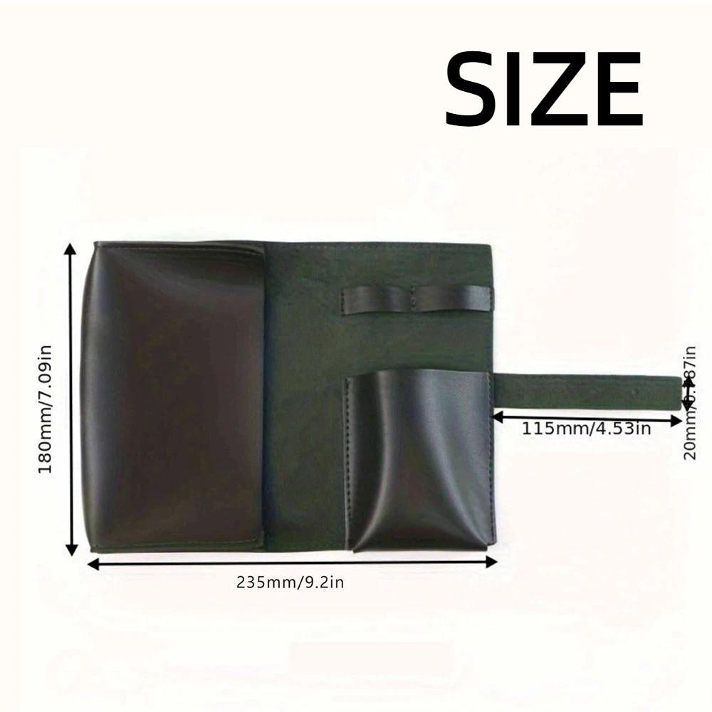 PU Leather Cable Organizer Pouch Durable Data Cable Storage Bag School Accessories