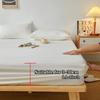 Soild Color Waterproof Fit Sheet with Elastic Band Non Slip Adjustable Mattress Cover for Double King Queen Bed 90/120/150/180/200cm