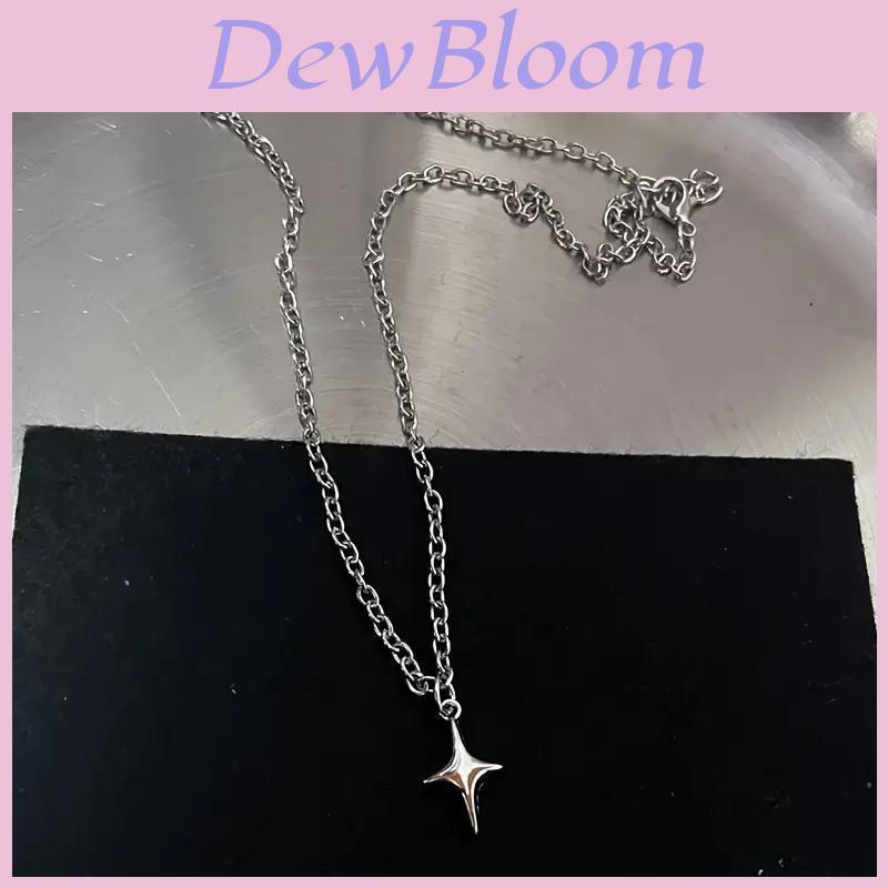 Geometric Alloy Pendant Necklace Set With Cross Chain For Fashionable Women