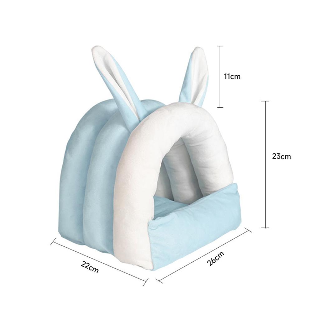 Rabbit Bed House Cute Nest Winter Warm Cozy Guinea Pig Cave Beds Bunny Bed for Rabbit Hamster Hedgehog Bunny Chinchilla