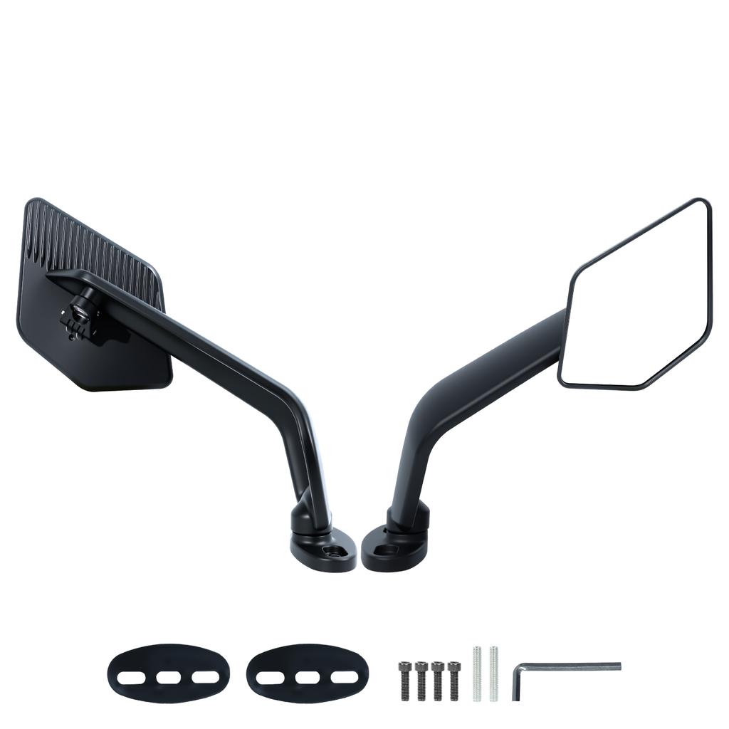 Universal Motorcycle Side Wing Mirrors For Kawasaki YAMAHA Aprilia Honda Suzuki Motorcycle Rotatable Adjustable Wind Wing Mirror