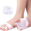 3 Pairs Five-Hole Metatarsal Pads - Silicone Foot Pads for Toe Alignment, Pain Relief & Comfort for Metatarsalgia, Neuroma & Bunions