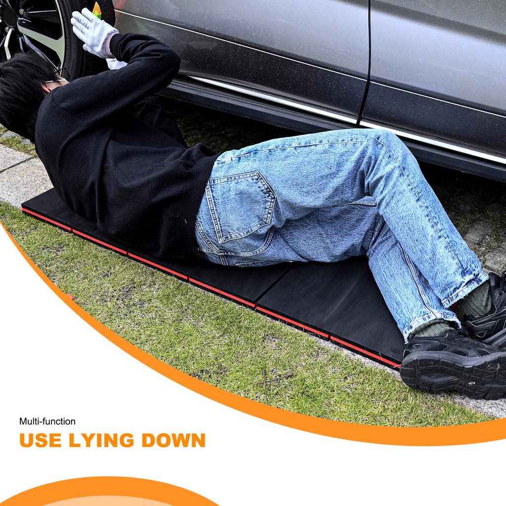 Lightweight Foldable Foam Pad, Waterproof Heat-Resistant Mat for Car Repair, Camping, Hiking, Garage & Outdoor Maintenance Use