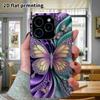 Phone Case: 2D Flat Design Suitable for iPhone 18 17 16 15 14 13Pro Film Protective Case, Couple Style, Gem-studded Butterfly, Christmas and Halloween