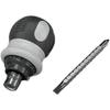 Dual-use Telescopic Ratchet Screwdriver with Double-ended Slotted and Phillips Bits