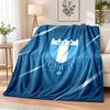 Malmö FF Printed Flannel Blanket Warm Comfort Bed Throw For Indoor Home Decoration