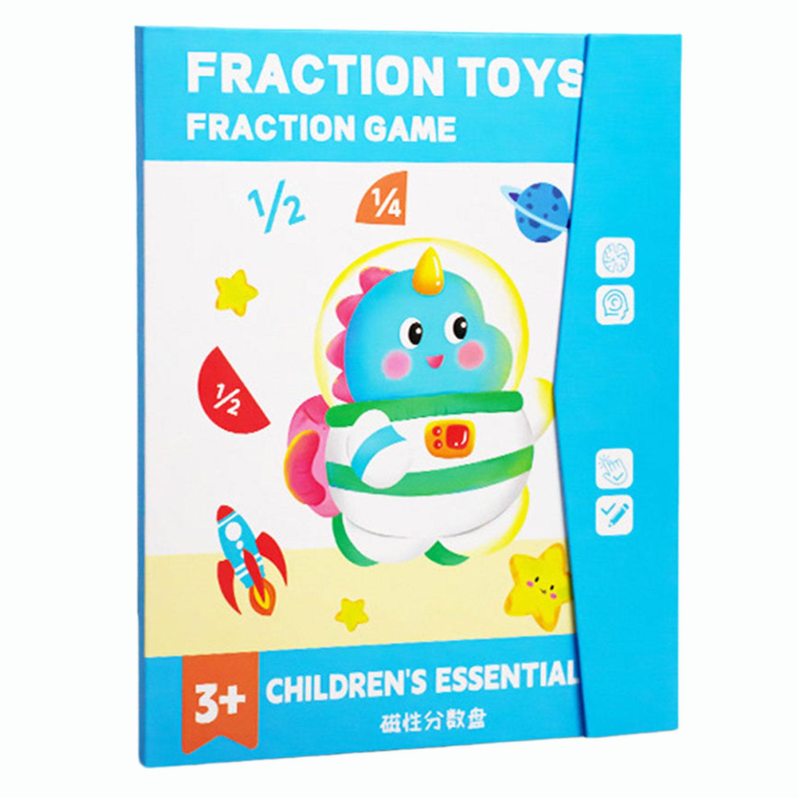 Magnetic Fraction Educational Puzzle For Kids Perfect For 3rd-5th Grade Math Curriculum. For Parent-Child Teaching