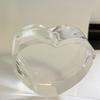 Custom Modern Heart-shaped Crystal for Photo Frame Engraved Glass Solid K9 Crystal Home Decor Gift Box