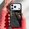 Funny Thinking Monkey With Headphone Phone Case for iPhone 17 16 15 14 13 Pro Max Back Cover for 12 11 Pro Coque