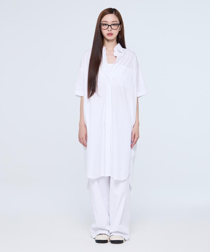LIFEWORK Women'S Full Button Shirt Dress