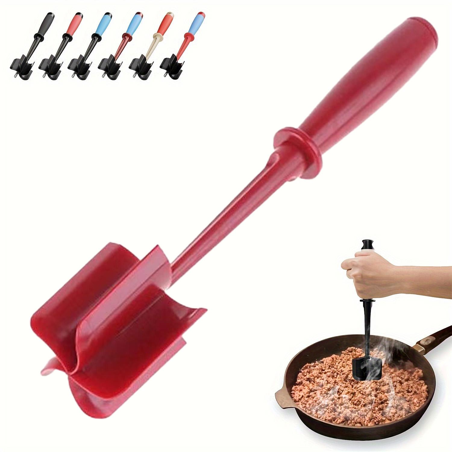 Мясорубка и толкушка | С 5 лезвиями, сверхпрочная для гамбургеров/хашбрауна | Антипригарная, можно мыть в посудомоечной машине, с термостойкой ручкой