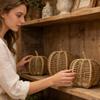 3-piece Pumpkin Vine Woven Pumpkin Combination Ornament, Pumpkin  Craft, Festival Outdoor Decoration Prop