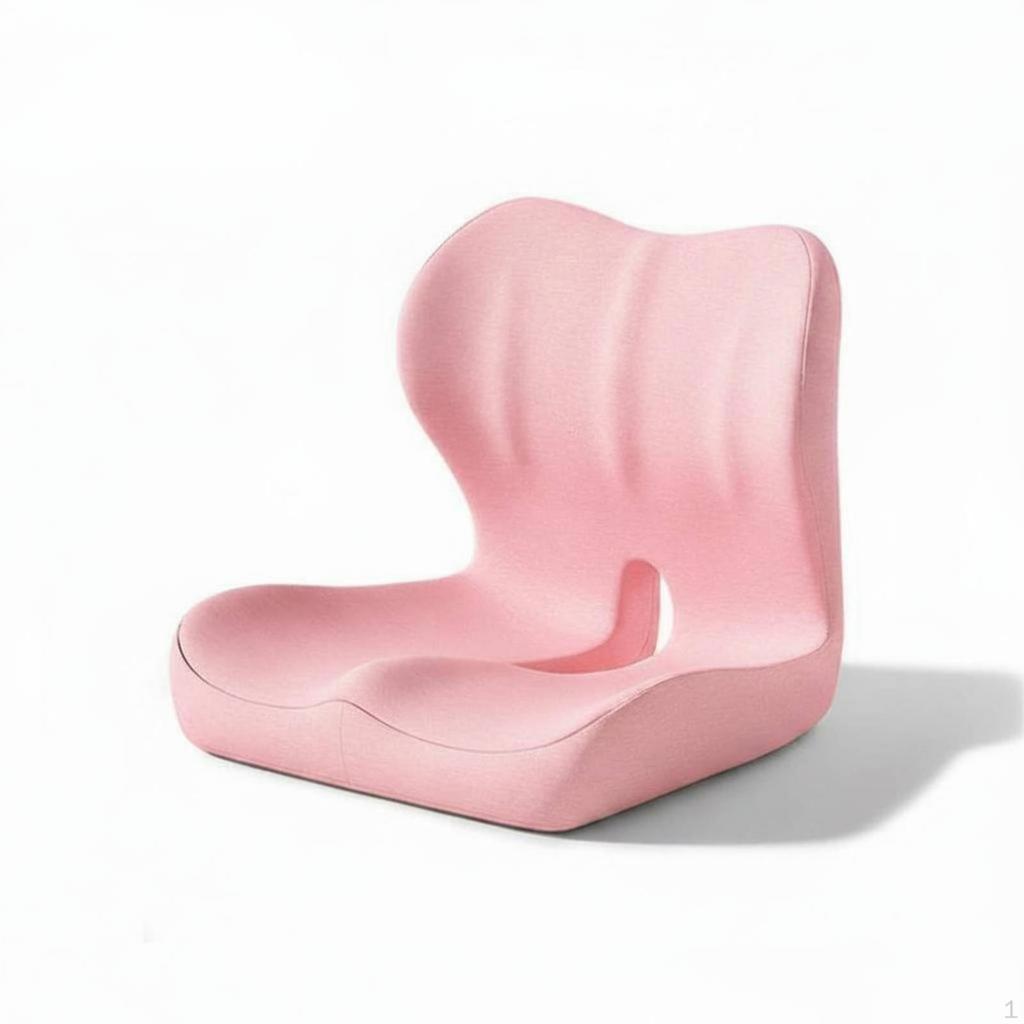 Seat and Back Cushion Piece Design Memory Foam Large Size Support Pillow for Students,