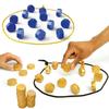 Partyspiele Magnetsteine Spiel Interaktives Magnetbrett Strategiespiel für Familie Kinder Erwachsene Tragbares Magnetsteine Spielset