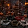 20/2.5M Halloween Artificial Barbed Rope Horror Scene Prop Fake Barbed Wire Blood Splatter Decor Haunted House Party Decoration