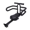 Front Mounted Toddler Bike Seat Guardrail Security Prevents Slipping Spokes Bike Seat Durable Metal Double Frame for