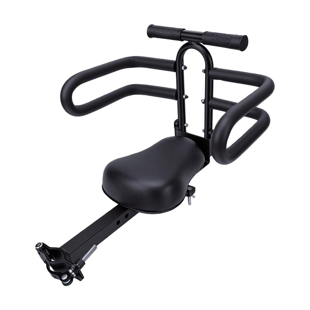 Front Mounted Toddler Bike Seat Guardrail Security Prevents Slipping Spokes Bike Seat Durable Metal Double Frame for