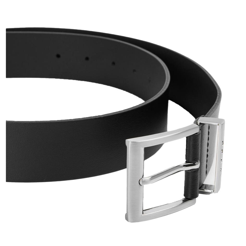 Boss Mens Engraved Logo Leather Dress Belt