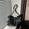 Single-shoulder Bag - Elegant and Versatile, Featuring Fashionable Pleats on The Shoulder Strap.