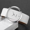 Xiaomi Fashion Big Transparent Dial Women Watches Leather Strap Quartz Wristwatch Reloj Mujer (Without Box)