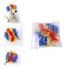 Clown Wig Colorful Pet Costume Accessory For Dogs Perfect For Halloween Festivals And