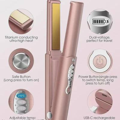 Fast-Heating Ionic Hair Straightener and Curler: Damage-Free Dual-Use Styling Tool