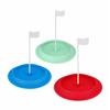 Golf Practice Hole Putting Cup Training Aids Soft Rubber Golf Putting Hole Cup with Flags for Indoor Outdoor Practice