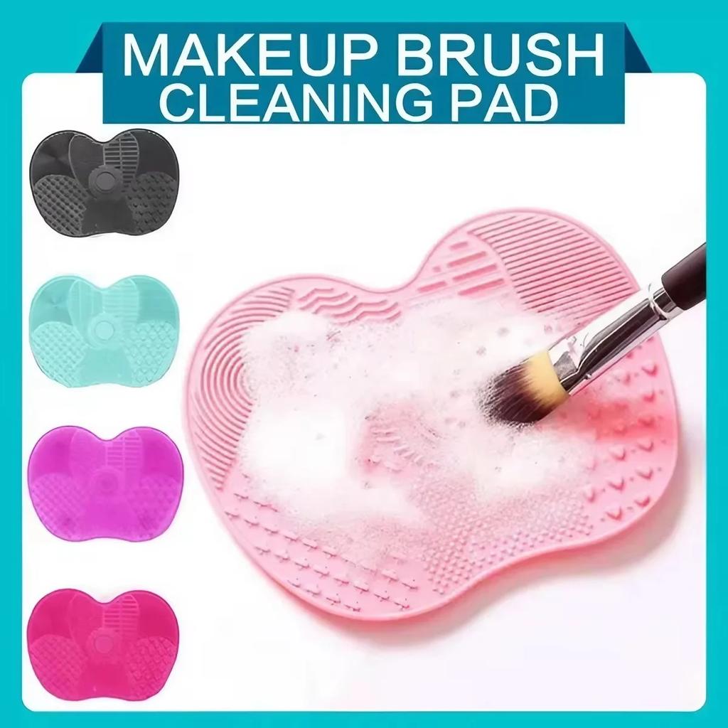 Colorful Brush Cleaner Scrubbe Board Cosmetic Makeup Brush Washing Silicone Gel Cleaning Mat Foundation Makeup Brush Cleaner Pad