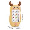 Baby-Telefon-Spielzeug mit Musik-Sound-Telefon, Schlafspielzeug mit Beißring, Simulationstelefon, Säuglingspuzzle, frühes pädagogisches Spielzeug, Kindergeschenke