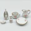 1/12 Scale Dollhouse Bathroom Porcelain Rose Floral Miniature Furniture Porcelain  Girls Gift