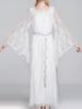 Galadriel Elf Queen Medieval Court Cosplay Dress