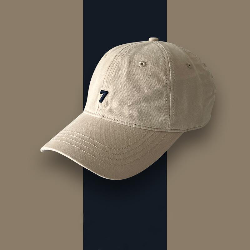 

Tide brand number 7 embroidered baseball cap children s summer new cotton versatile street face cap Adjustable