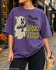 Spooky Vibes Shirt, Retro Halloween Shirt, Cute Ghost Tee, Vintage Halloween Graphic Tee, Spooky Season Shirt, Comfort Colors, Bella Canvas