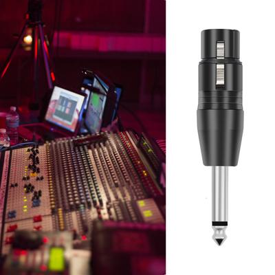 XLR 3-Pin Buchse auf 6,35mm 1/4 Zoll TRS Stecker Mono Audio-Steckverbinder für Professionelle Tontechnik