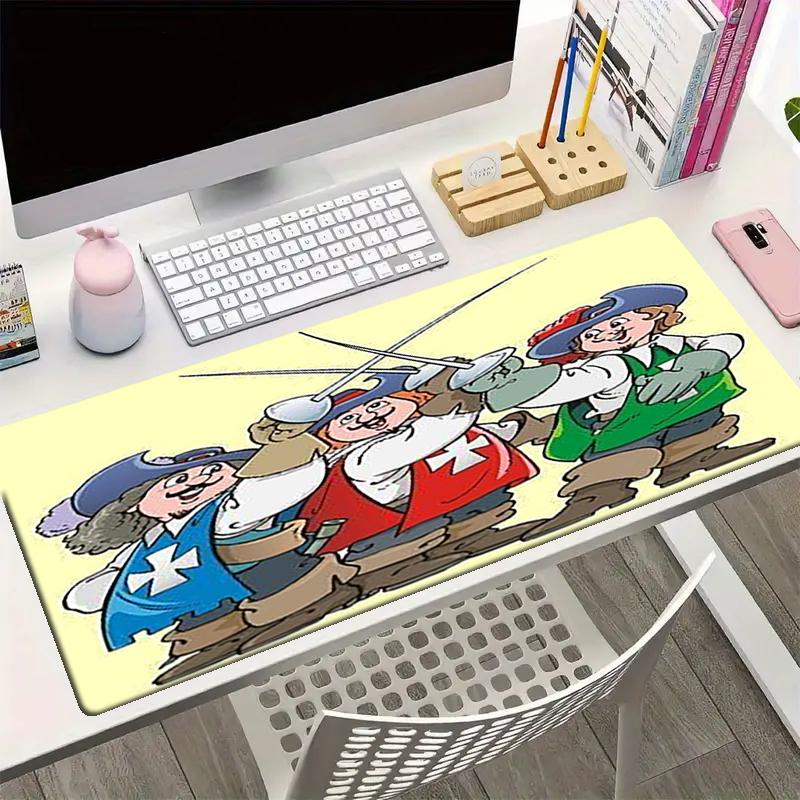 The Three Musketeers Theme Mouse Pad, Non Slip Rubber Base, Multifunctional Office & Home Decor, Perfect for Workspace Personalization.
